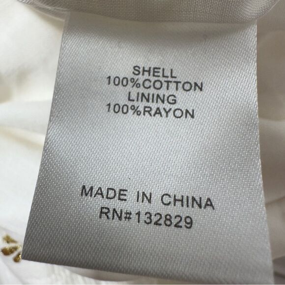 TULAROSA JENNA‎ BELTED BUTTON DOWN WHITE MIDI SKIRT SMALL NWT POCKETS - Picture 9 of 11